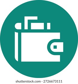 Illustration zum Design eines Vektorsymbols für Geldbörsen
