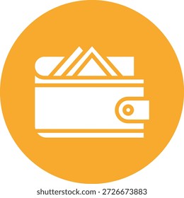 Ilustração de design de ícone de vetor da carteira