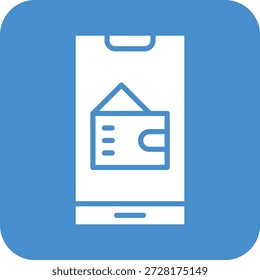 Illustration zum Design eines Vektorsymbols für Geldbörsen