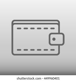 Wallet Vector Icon Illustration