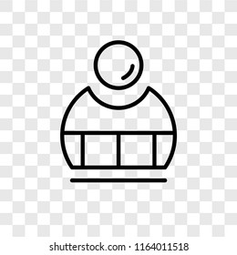 Wallet vector icon isolated on transparent background, Wallet logo concept