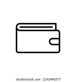 Wallet vector icon. Wallet line icon e commerce and marketing vector image.