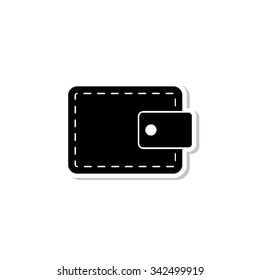 Wallet - vector icon with shadow