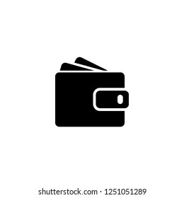 wallet vector icon. wallet sign on white background. wallet icon for web and app