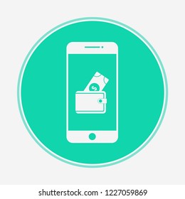 Wallet vector icon sign symbol