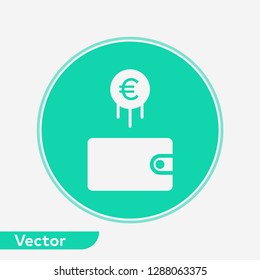 Wallet vector icon sign symbol