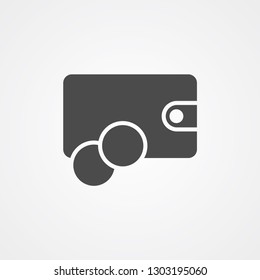 Wallet vector icon sign symbol
