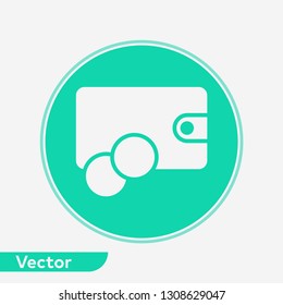 Wallet vector icon sign symbol