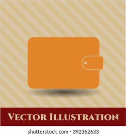Wallet vector icon or symbol