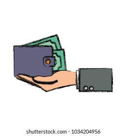 wallet vector illustration