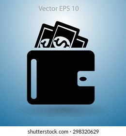 Wallet vector illustration