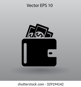 Wallet vector illustration