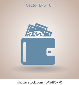 Wallet vector illustration