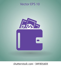 Wallet vector illustration