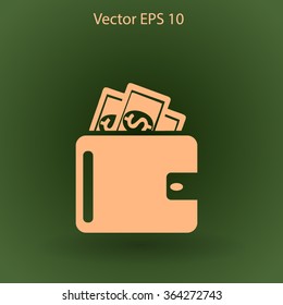 Wallet vector illustration