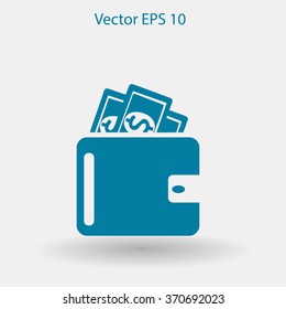Wallet vector illustration