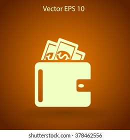 Wallet vector illustration