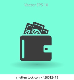 Wallet vector illustration