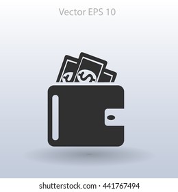 Wallet vector illustration