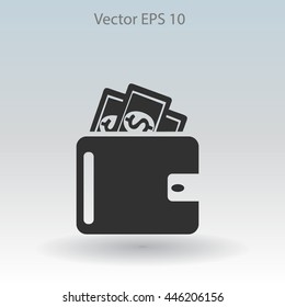 Wallet vector illustration