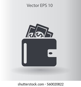 Wallet vector illustration