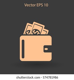Wallet vector illustration
