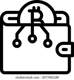 wallet vector illustration isolated on a transparent background . colour vector icons for concept or web graphics.
