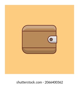 ilustración de wallet Vector en un fondo transparente. Símbolos de calidad superior.Icono de color plano de línea vectorial para el concepto y el diseño gráfico.