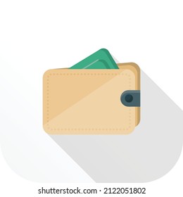 wallet Vector illustration on a transparent background.Premium quality symmbols.Vector line flat icon for concept and graphic design.
