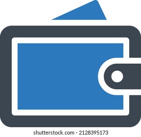 wallet Vector illustration on a transparent background. Premium quality symbols. Glyphs  vector icon for concept and graphic design.