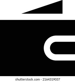 Vektorgrafik aus dem Portemonnaie auf transparentem Hintergrund.Symbole in Premiumqualität.Vektorsymbol von Glyphen für Konzept und Grafikdesign.