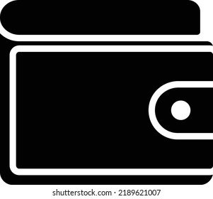 ilustración de wallet Vector en un fondo transparente. Símbolos de calidad superior. Iconos vectoriales de glifos para diseño de conceptos y gráficos. 
