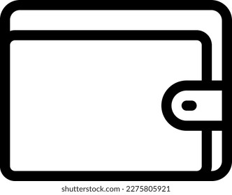 ilustración de wallet Vector en un fondo transparente. Símbolos de calidad superior. Iconos vectoriales de línea delgada para el diseño de conceptos y gráficos.