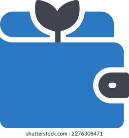 ilustración de wallet Vector en un fondo transparente. Símbolos de calidad superior. Iconos vectoriales de glifos para diseño de conceptos y gráficos.