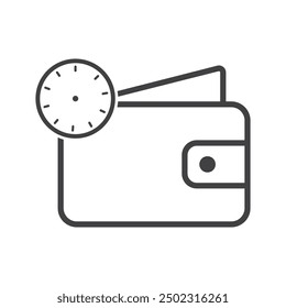 wallet vector illustration timeline icon