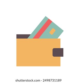 Wallet vector on white background. Vector illustration