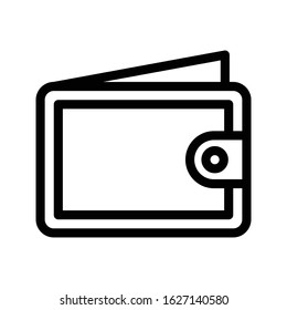 wallet vector thin line icon 