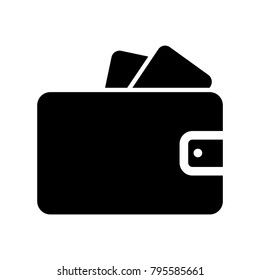 wallet,money,business costs concept , outline icon, linear sign, thin line pictogram, logo, flat illustration, vector