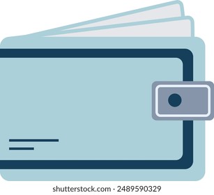 Walletr, Purse Design Vector Pictogram Infographic Illustration for Business Chart Concept, Economy Element, Financial Graphic, Icon Sign Symbol