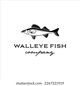 Walleye fish with a classic and masculine design style