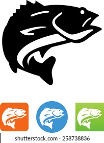 Walleye fish icon