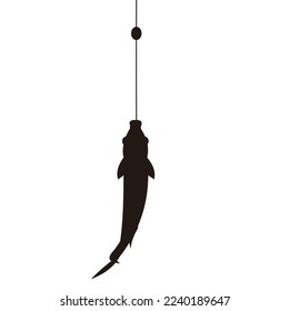 Walleye logo. A unique walleye jumping out of the water to catch a flies.