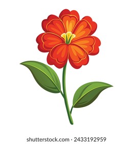 Wallflower Illustration on White Background