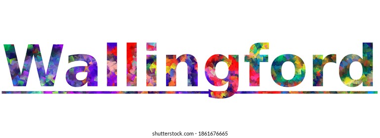 Wallingford. Colorful Typography Text Banner. Vector The Word Wallingford Connecticut Design