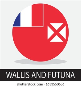 wallis and futuna flag icon with a white background