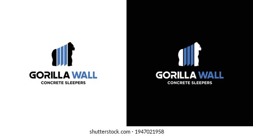 Wall-mounted gorilla theme logo is suitable for construction companies and others 2