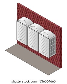 Wall-mounted home batteries.