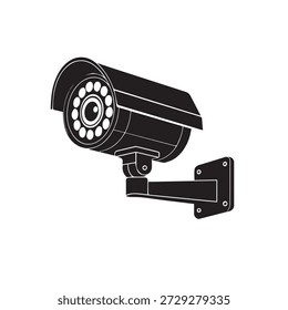 Wall-Mounted Security Camera Icon – Surveillance and Smart Home Protection Symbo