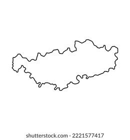 Walloon Brabant Province map, Provinces of Belgium. Vector illustration.