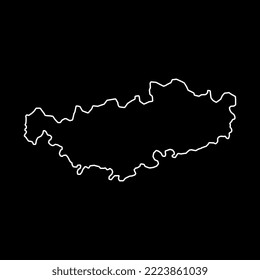 Walloon Brabant Province map, Provinces of Belgium. Vector illustration.